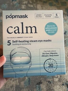 Popmask Calm 5 Self-Heating Steam Eye Masks